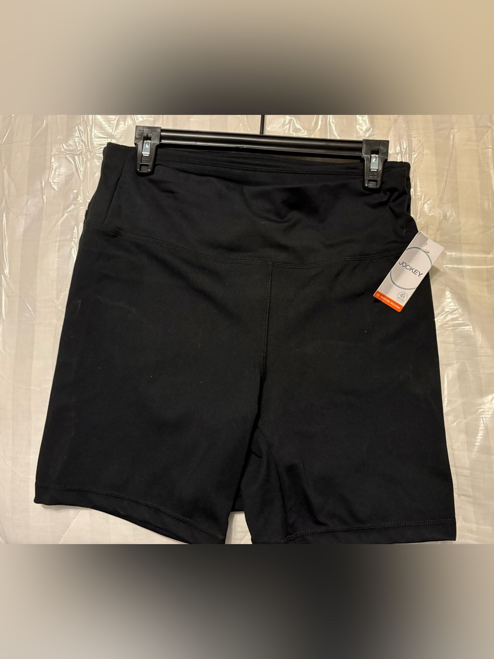 2 Pair - Jockey Black Midrise Bike Shorts